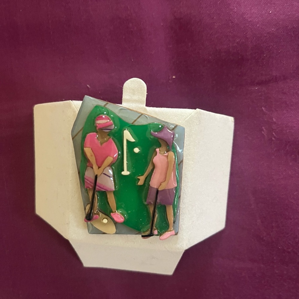 Women Golf Themed Pin Brand New